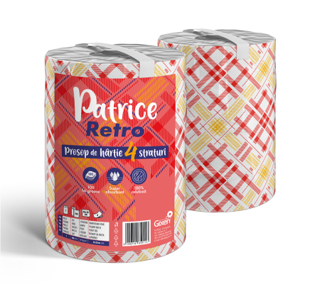 CONSUMABILE DIN HARTIE - Prosop rola hartie 4 straturi, 2bucati