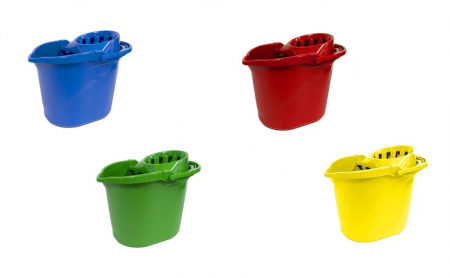 Galeti - Galeata cu storcator, in culori HACCP, 15l