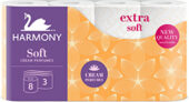 Hartie igienica - Hartie igienica Harmony Soft Cream Aroma, 3 straturi, 8 role