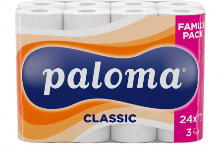 Hartie igienica - Hartie igienica Paloma Clasic 24/set, 3str