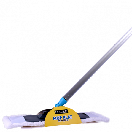 Mopuri - Mop plat Fortino, microfibra + maner telescopic 1-1.5m