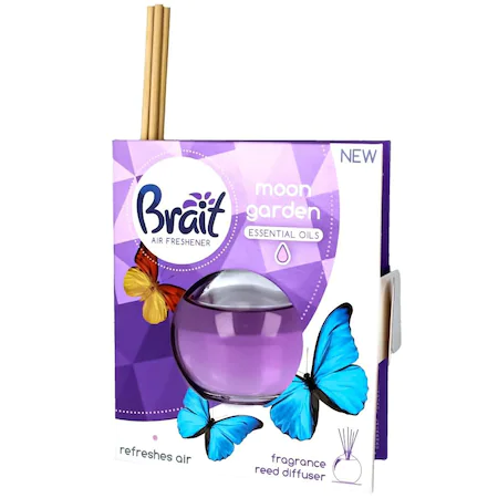 Odorizante camera - Odorizant camera cu betisoare Brait 40 ml Moon Garden