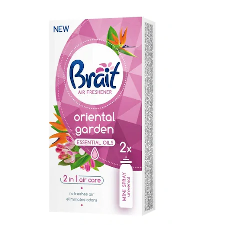 DETERGENTI SI ODORIZANTE - Odorizant toaleta rezerve spray Brait 2x10 ml Oriental Garden