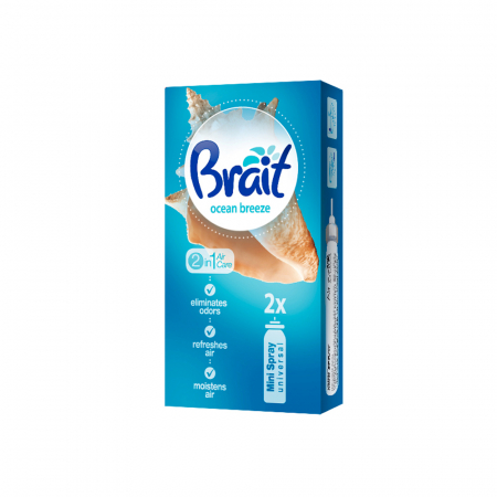 DETERGENTI SI ODORIZANTE - Odorizant toaleta rezerve spray Brait 2x10 ml Ocean Breeze