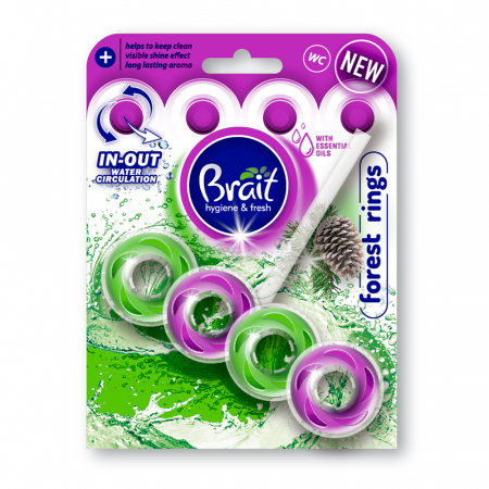 DETERGENTI SI ODORIZANTE - Odorizant WC Brait Rings 40 gr Forest