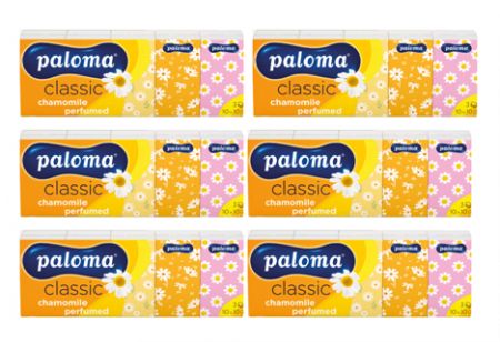 Batiste de hartie - Pachet de 6 seturi batiste Paloma musetel