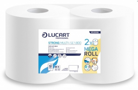 Prosoape din hartie - Prosop hartie Lucart Strong Multiuse 1800, 2 role pe set, 2 straturi, 194m