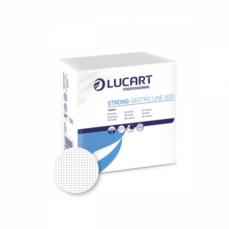 Servetele de masa - Servetele de masa Lucart Strong Gastro Line, 18x18 cm, 600 bucati