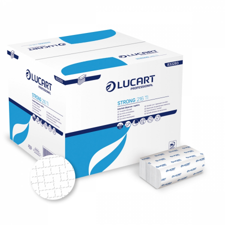 Servetele de masa - Servetele de masa pentru dispenser Lucart strong 216 TI, 16x24, 40 buc pe bax, 2 straturi