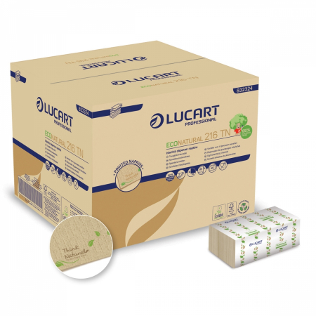 Servetele de masa - Servetele Econatural L-ONE 216TN, 150 buc/set, 40 set/cutie, Lucart