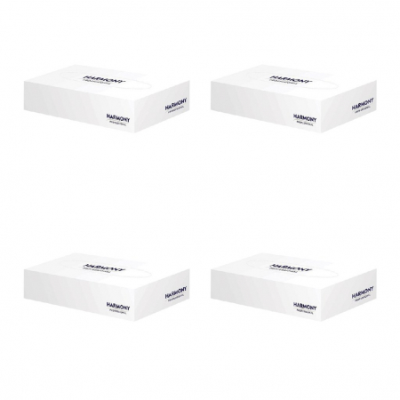 Servetele Faciale - Pachet promo 4 bucati servetele faciale Harmony profesional, 100/set, 2 straturi