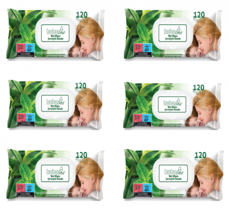 Servetele umede - Servetele umede cu Aloe Vera si Menta 120/set