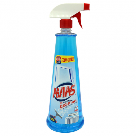 Solutii curatat geamuri - Solutie pentru geamuri Avias cu pulverizator, albastru, 1 L