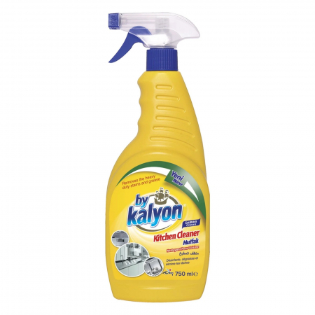 Solutii curatare bucatarie - Soluție Spray pentru curățare bucatarie,Kalyon, Lamaie, 750 ml