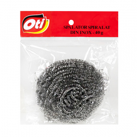 Bureti & Lavete - Spalator spiralat inox profesional OTI, 40 gr.