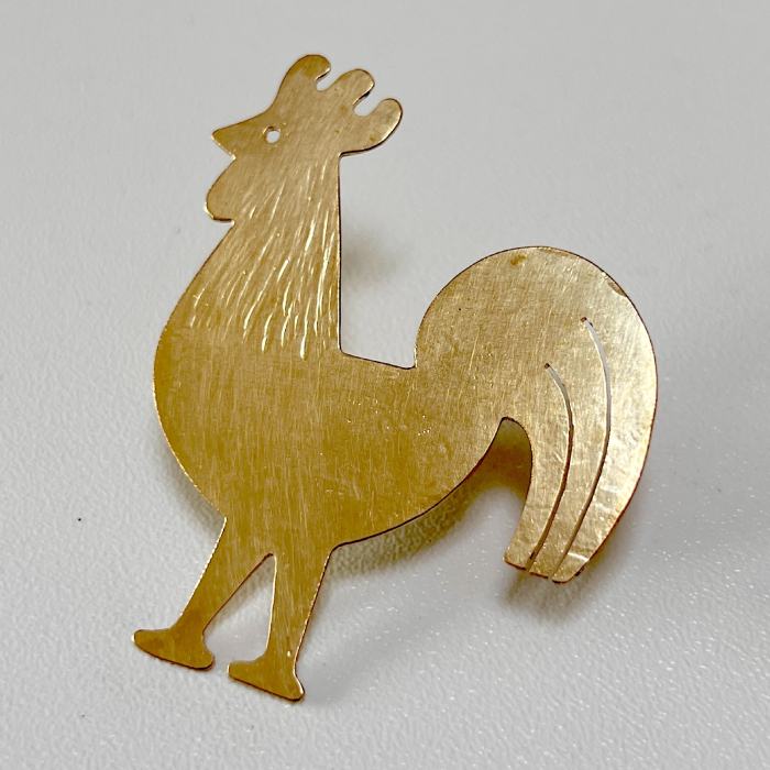 Broșă Cocoș Alamă [1]