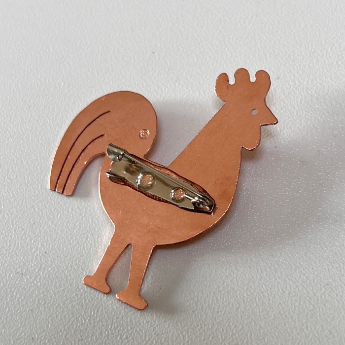 Broșă Cocoș Cupru [2]