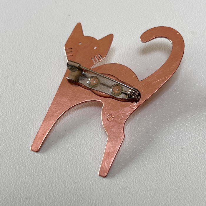 Broșă Pisică Cupru [2]