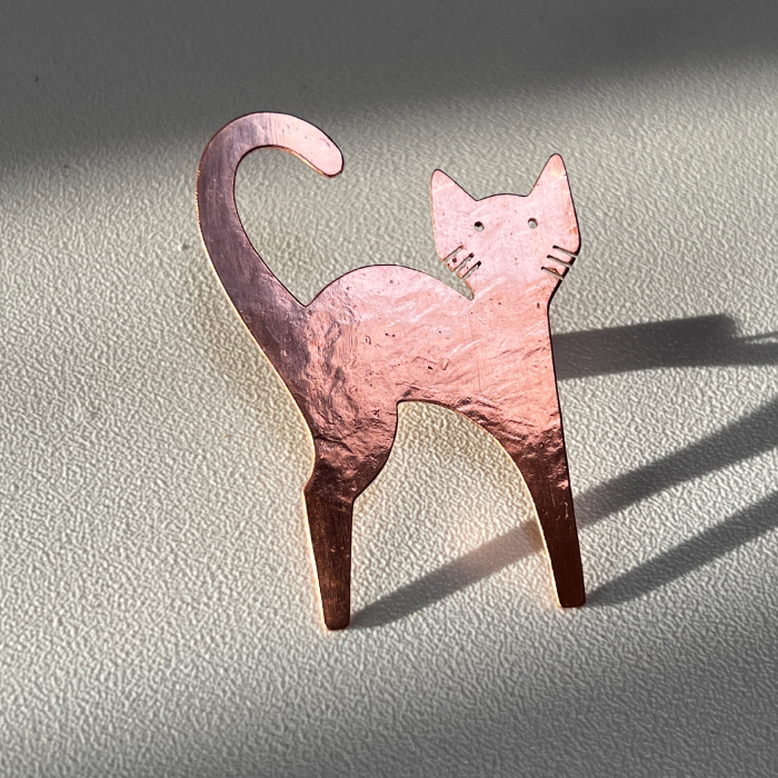 Broșă Pisică Cupru [3]