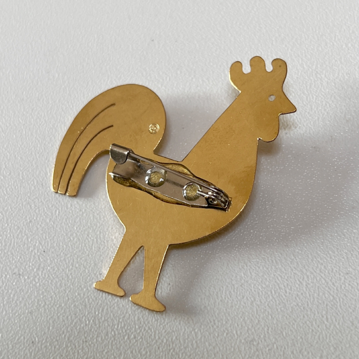 Broșă Cocoș Alamă [2]