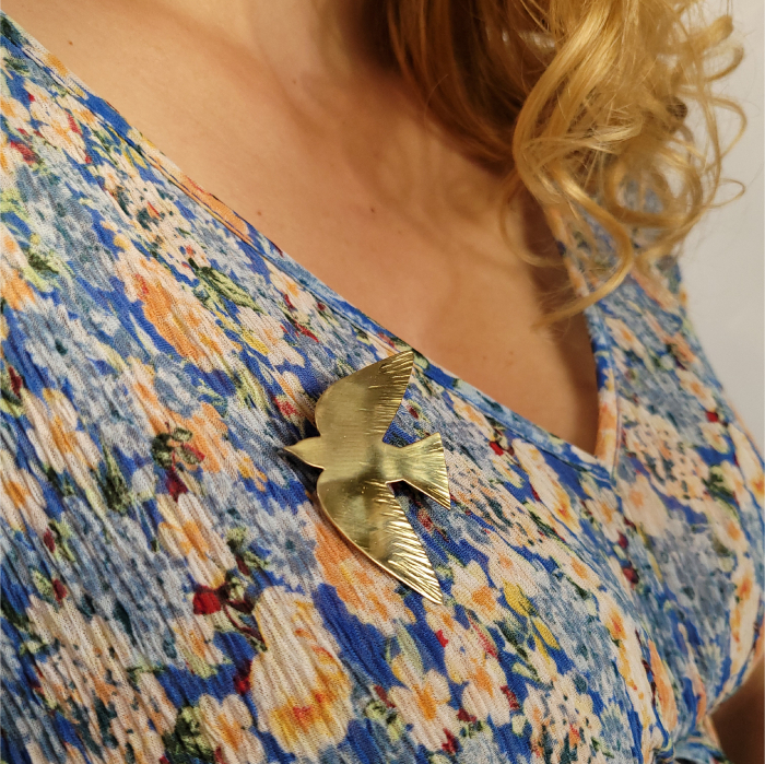 Broșă Sparrow Alamă [3]