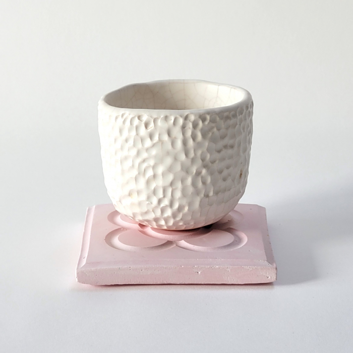 Coaster Suport Pahar Pătrat Barcelona Pink [3]