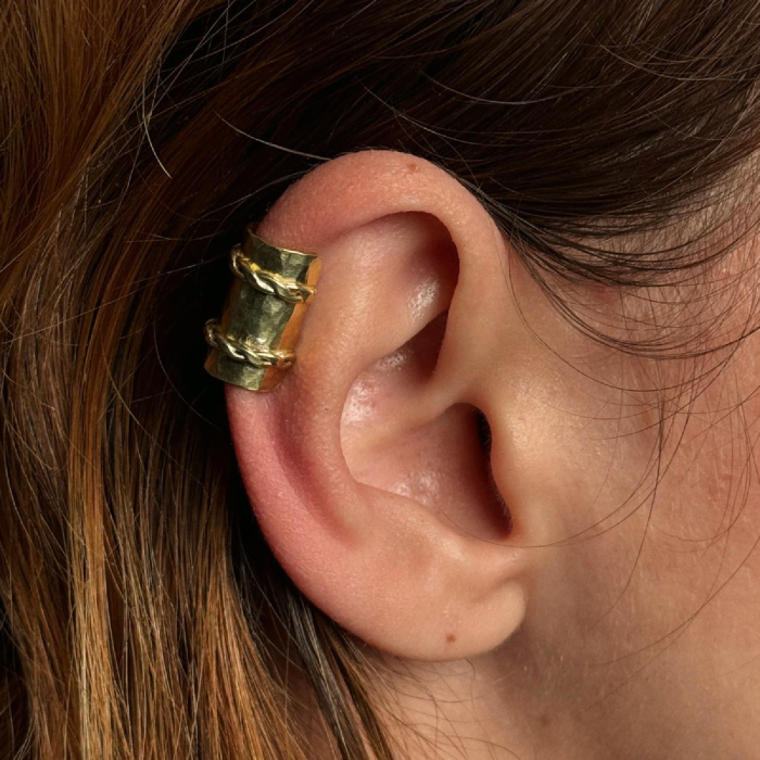 Set Ear Cuff  Împletitură Alamă [3]