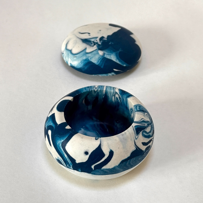 Cutie Mică de Bijuterii Blue Marble [5]