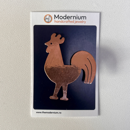 Broșă Cocoș Cupru [3]