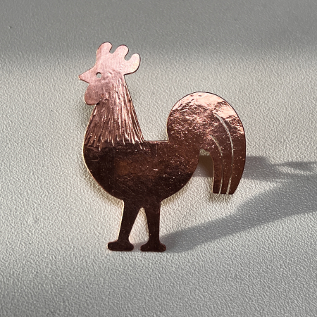Broșă Cocoș Cupru [2]