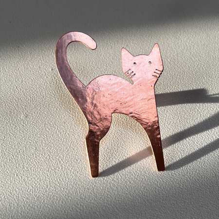 Broșă Pisică Cupru [2]