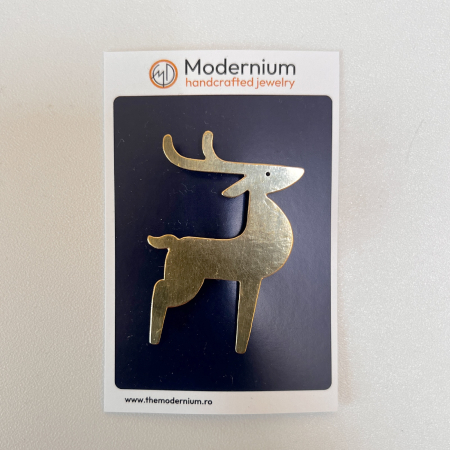 Broșă Ren Alamă [2]