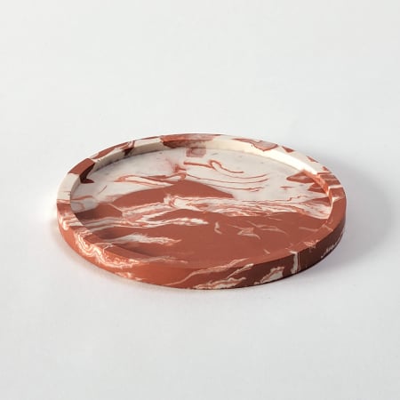 Coaster Suport Pahar Rotund Marmură Terracotta [1]