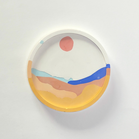 Suporturi - Coaster Suport Pahar Rotund Peisaj