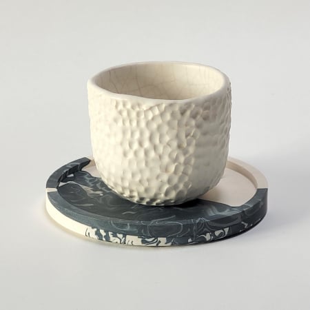 Coaster Suport Pahar Rotund Marmură Azzurro [2]