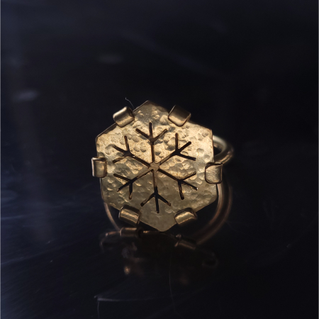 Inel Snowflake Alamă [2]