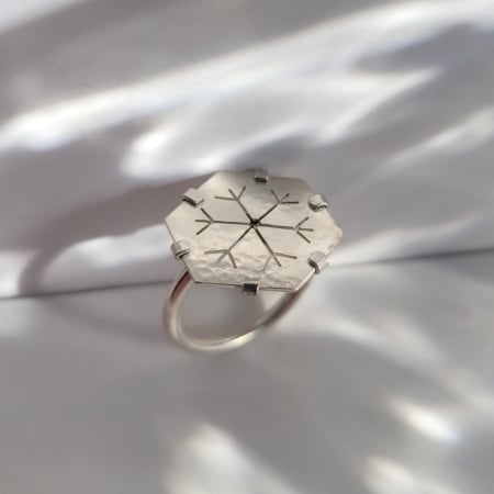 Inel Snowflake Argint [1]