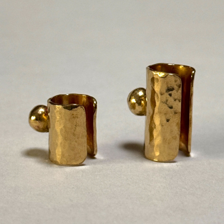 Cercei - Set Ear Cuff Sferă Alamă