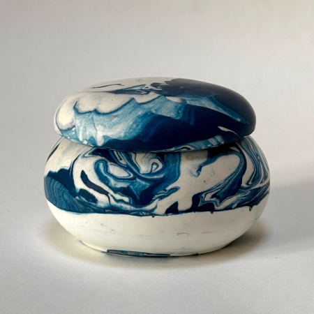 Suporturi - Cutie Mică de Bijuterii Blue Marble