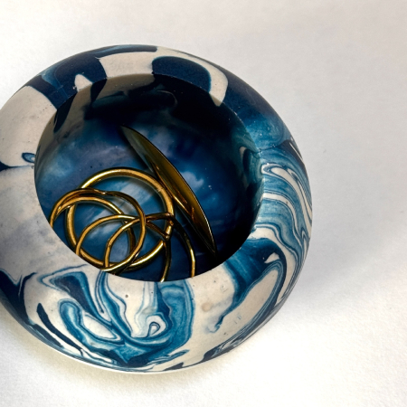 Cutie Mică de Bijuterii Blue Marble [2]