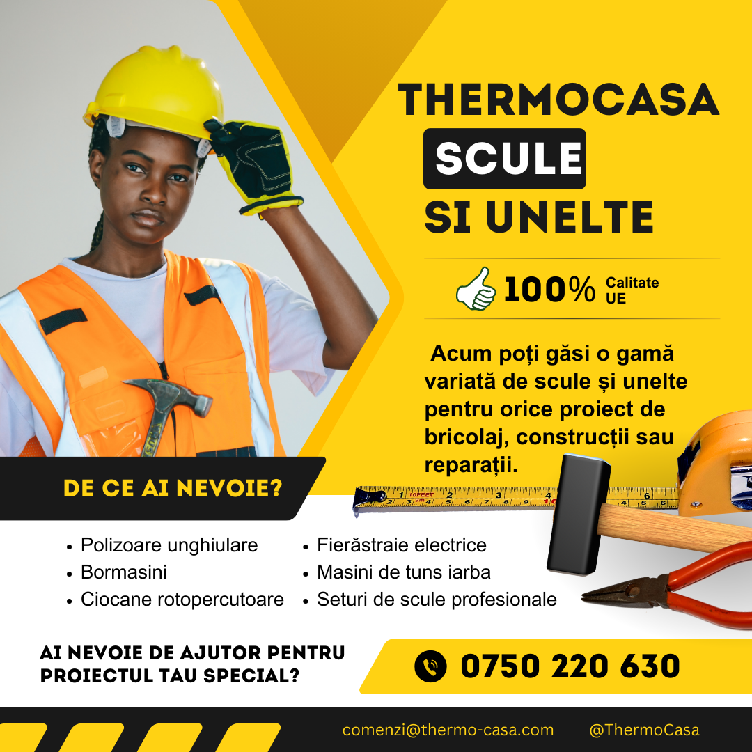 Am lansat SCULE ȘI UNELTE pe ThermoCasa – Acum poți transforma orice proiect în realitate!
