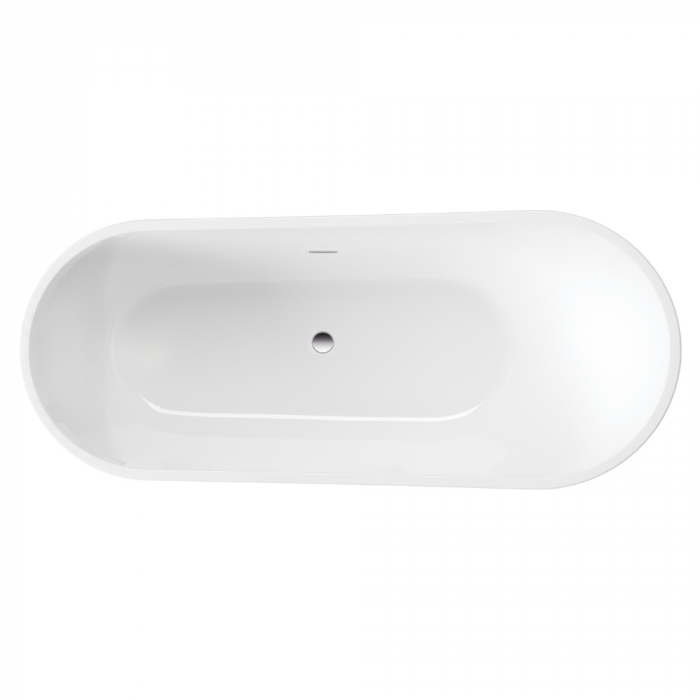 Cada baie freestanding 150 x 75 cm, ovala cu preaplin, Diva Foglia [4]