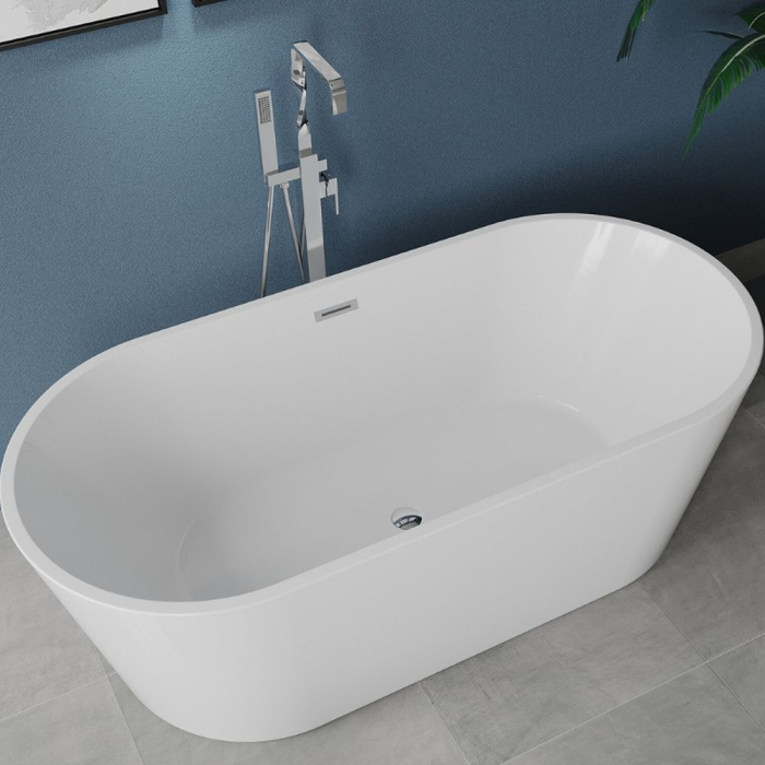 Cada baie freestanding 150 x 75 cm, ovala cu preaplin Ovale Foglia [3]