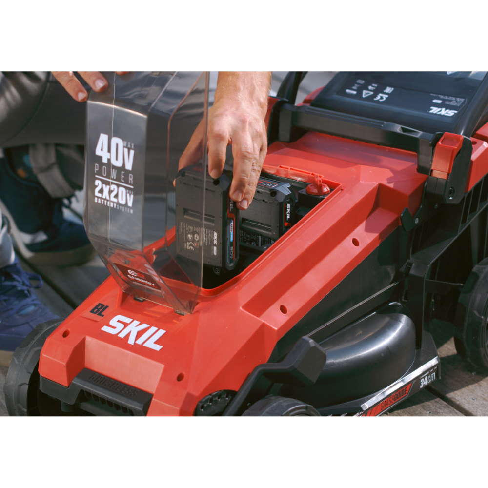Masina de tuns iarba, SKIL 0130 BA, 34cm, Brushless, cu acumulatori si incarcator [3]