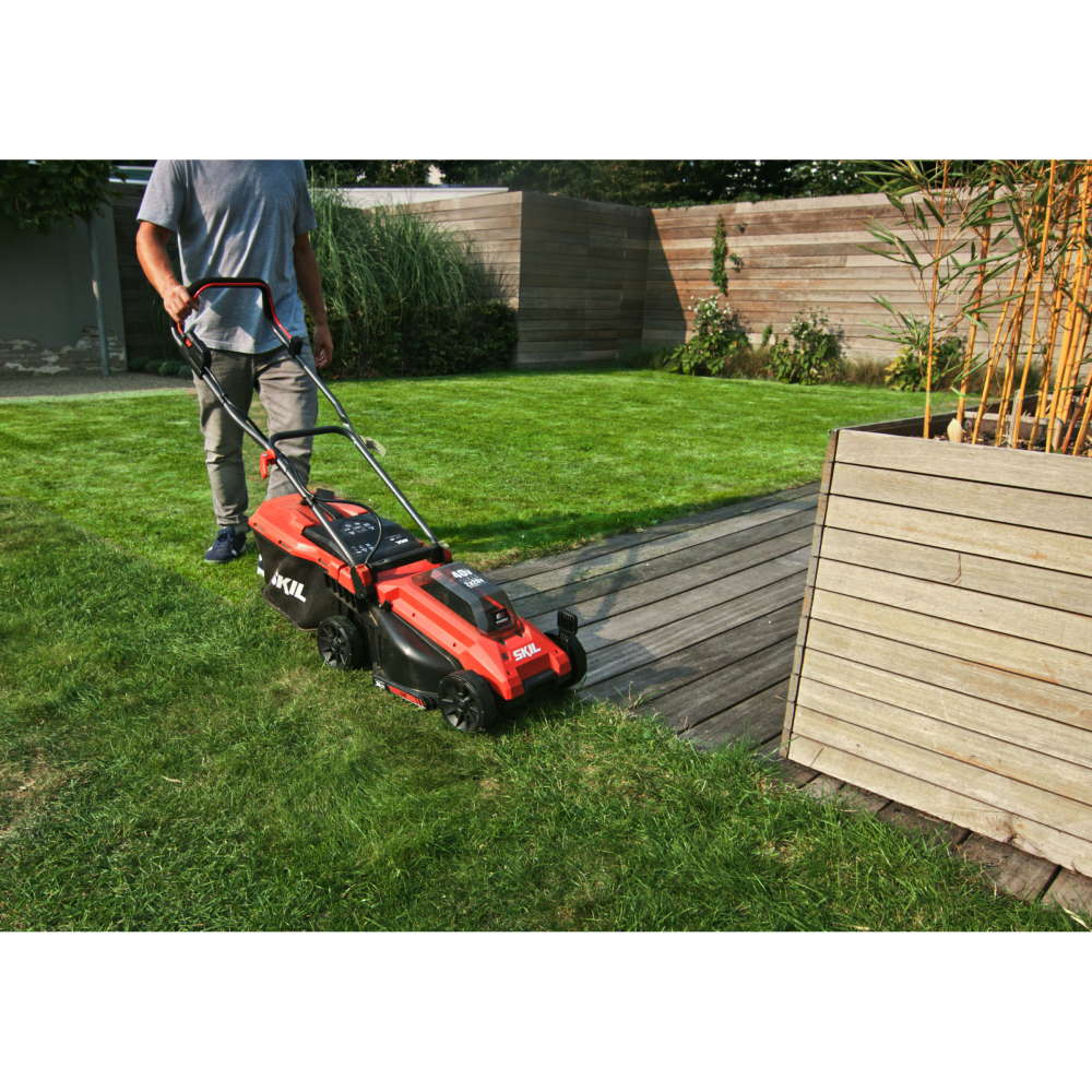 Masina de tuns iarba, SKIL 0130 BA, 34cm, Brushless, cu acumulatori si incarcator [9]