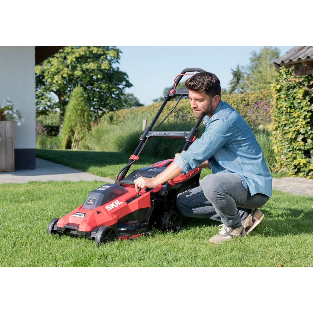 Masina de tuns iarba, SKIL 0140 BA, 43cm, Brushless, cu acumulatori si incarcator [11]