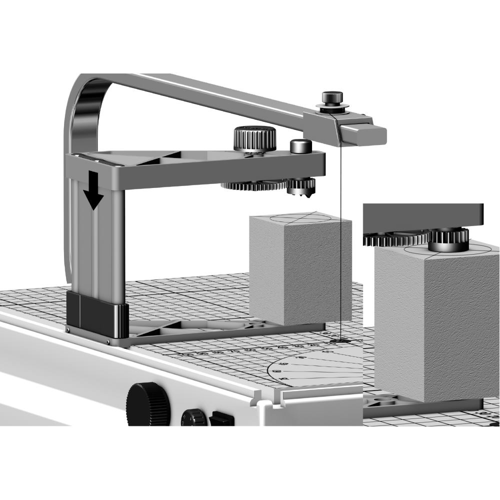Proxxon 27076, Atasament taiere circulara pentru aparatul de taiat cu fir cald THERMOCUT TKS360 [8]