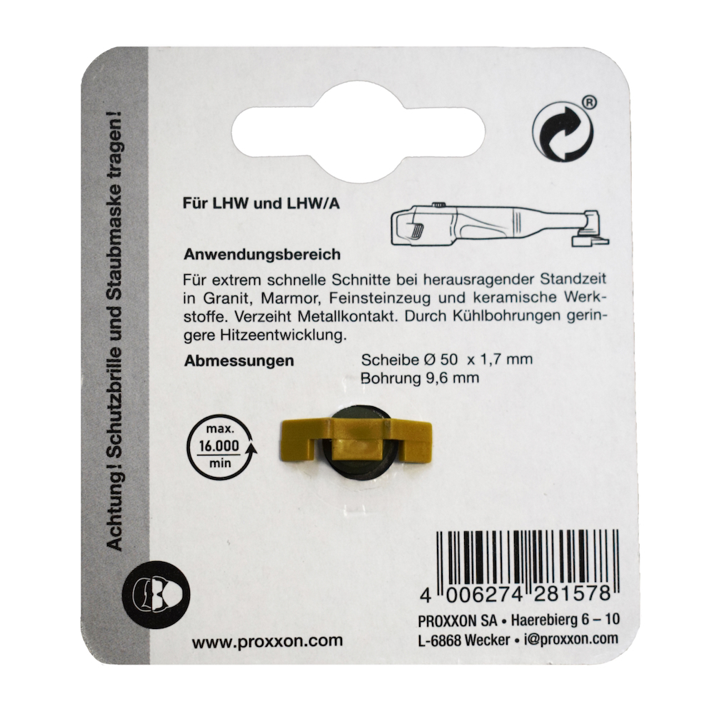 Proxxon 28157, Disc diamantat Turbo Rim, diametru de 50mm [2]