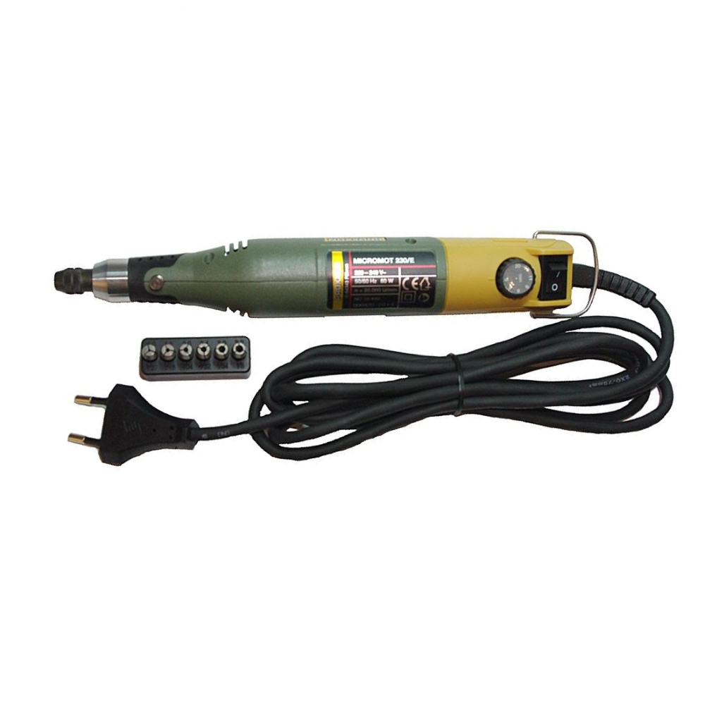 Proxxon 28440, Masina pentru gaurit-frezat MICROMOT 230/E, 6000-22000 rpm, 80W, + accesorii [4]