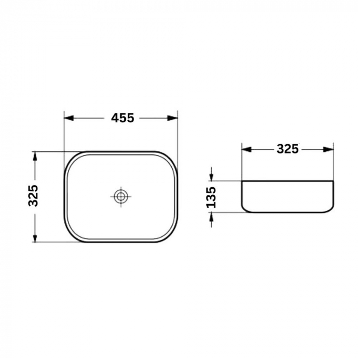 Set vas wc rimless cu capac soft close Oslo plus lavoar baie dreptunghiular margini rotunde negru mat [3]